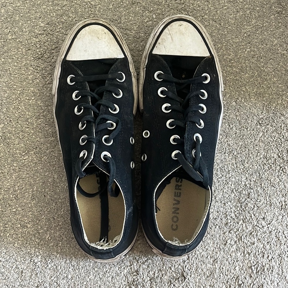 Black Platform Low Converse